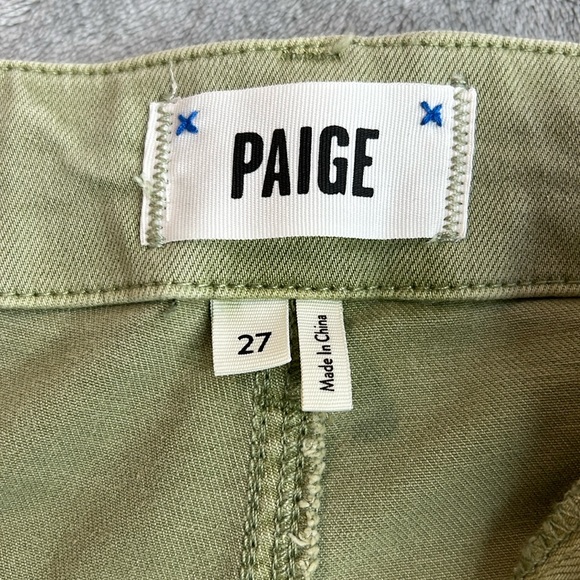 🎯NWOT Paige Mayslie Self Tie Jogger Green Size 27 - Picture 11 of 16